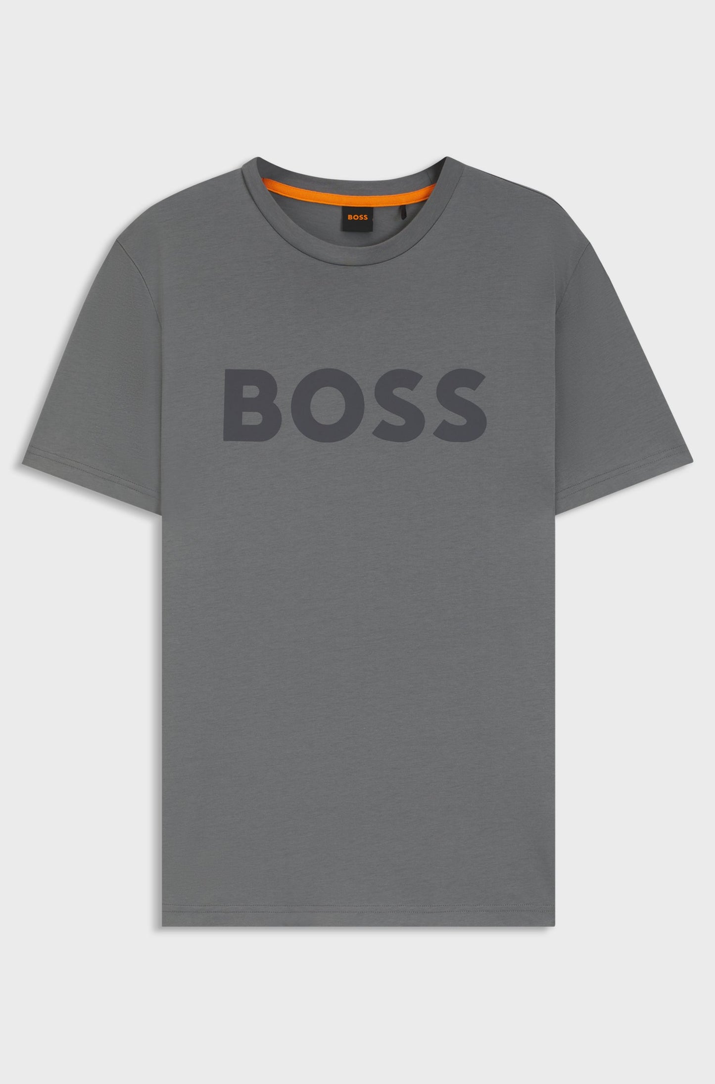 HUGO BOSS COTTON-JERSEY T-SHIRT WITH LARGE LOGO PRINT