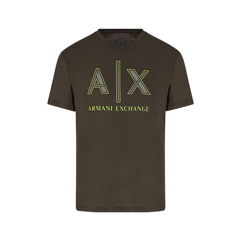 Armani Exchange A|X Logo T-Shirt – Black & Golden